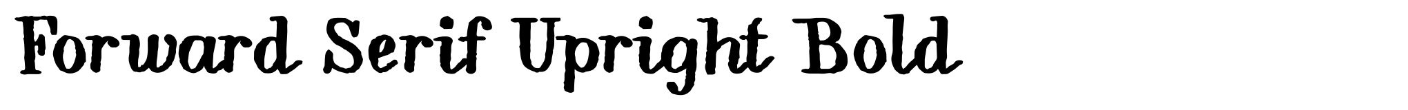 Forward Serif Upright Bold image